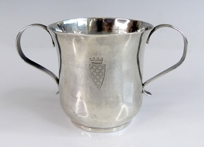 Lot 2163 - An early George III silver twin handled loving...