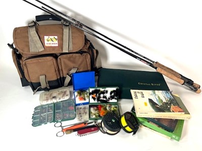 Lot 934 - A collection of fly fishing equipment to...