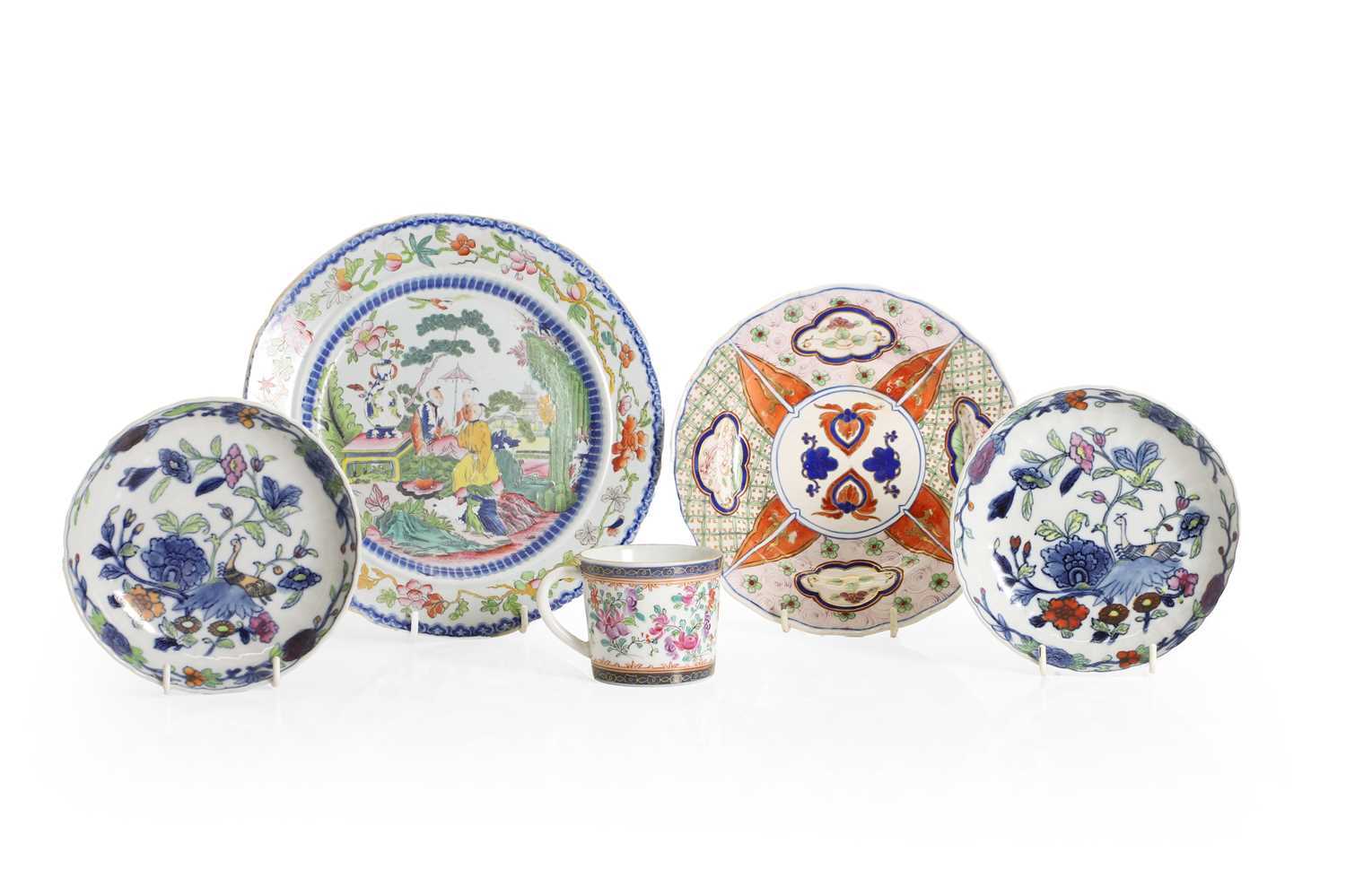 Lot 161 - A porcelain cylindrical mug by Samson Paris,...