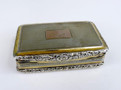 Lot 2180 - A Regency silver-gilt snuff box, having gilt...