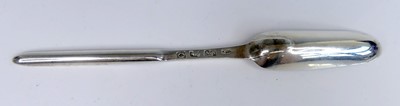 Lot 2078 - A George III silver double-ended marrow scoop,...