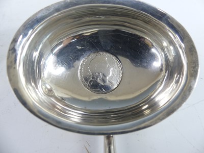Lot 2074 - Three Georgian silver bowled and whale bone...
