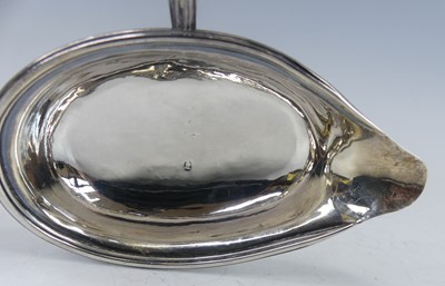 Lot 2074 - Three Georgian silver bowled and whale bone...