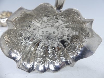 Lot 2075 - Three Georgian silver bowled and turned wooden...