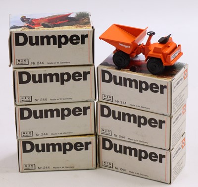 Lot 1570 - NZG 7 No. 244 1/50 scale Wibau Winget Dumpers...