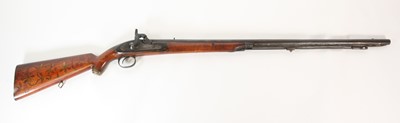 Lot 567 - A 19th century percussion musket, the 84cm...