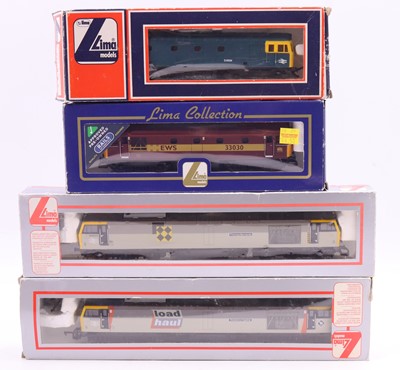 Lot 552 - Four Lima 00 gauge locos to include a Class 25...