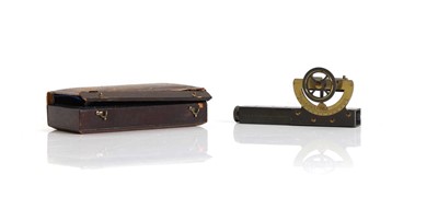Lot 424 - A pocket brass surveyors level, by Adie &...