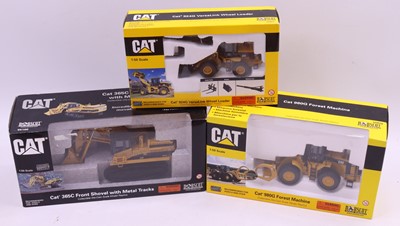 Lot 1573 - Norscot 1/50 scale Group of 3 Caterpillar...