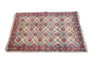Lot 1129 - A hand knotted tribal flatweave rug,the...