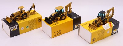 Lot 1575 - NZG 1/50 scale group of 3 Caterpillar diecasts...