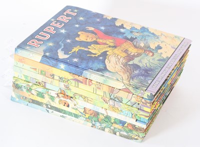 Lot 374 - A collection of Rupert annuals, hardbacks...