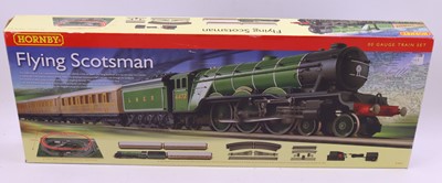 Lot 418 - A Hornby 00 gauge Flying Scotsman train set...