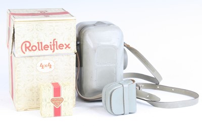 Lot 496 - A Rolleiflex Grey Baby 4x4 TLR camera, serial...