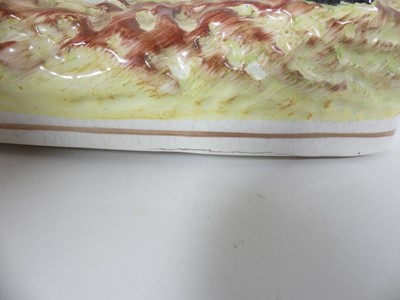 Lot 8 - A pair of Victorian prattware pot lids, one...