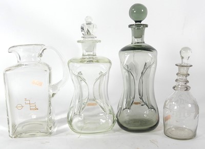 Lot 133 - A 1960s Danish Kluck-Kluck clear glass...