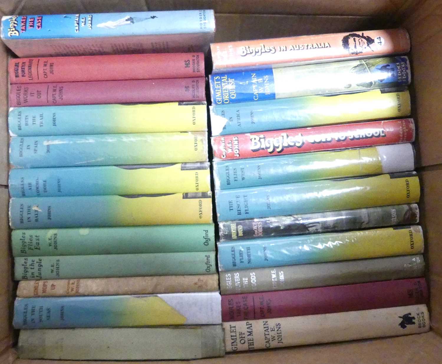 Lot 69 - Captain W.E. Johns; a collection of Biggles...