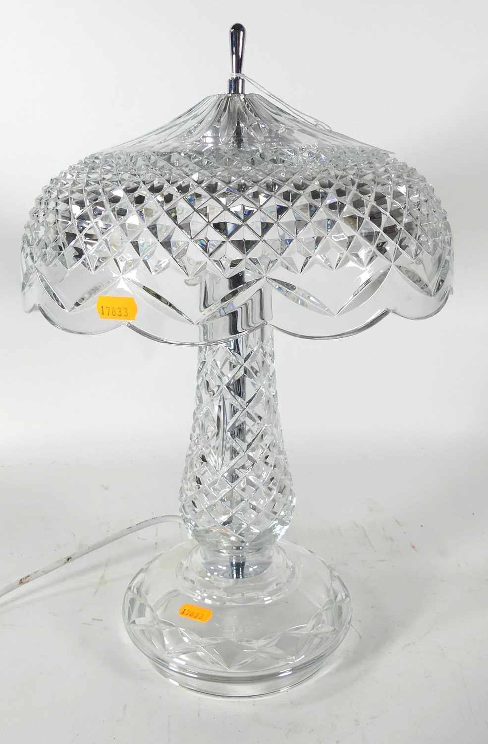 Lot 83 - A Waterford Crystal table lamp