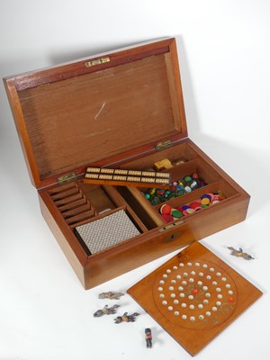Lot 89 - An Edwardian games compendium; together with a...