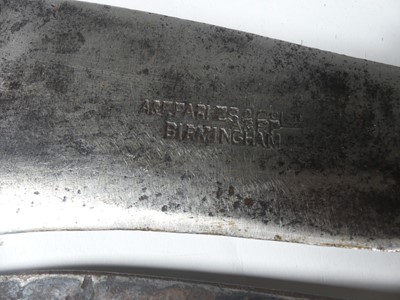 Lot 114 - Two vintage bill hooks, one marked ARF Parks &...