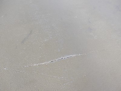 Lot 126 - A crocodile skin writing case, w.35cm