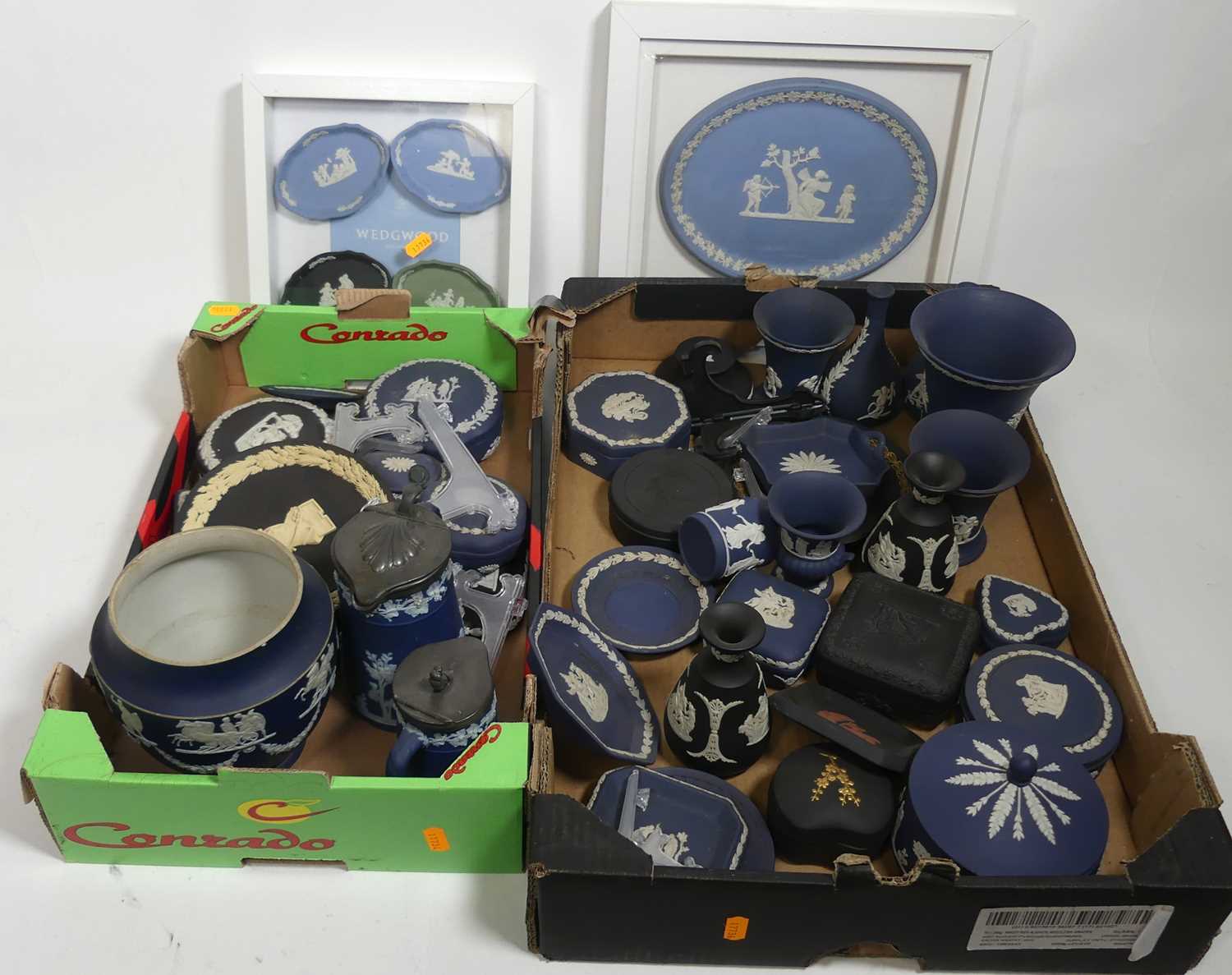 Lot 53 - Two boxes of Wedgwood Jasperware, to include...