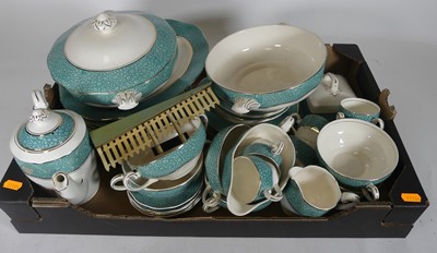 Lot 54 - A tray containing a part tea service and...