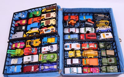 Lot 1476 - Matchbox Carry Case containing 48 loose...