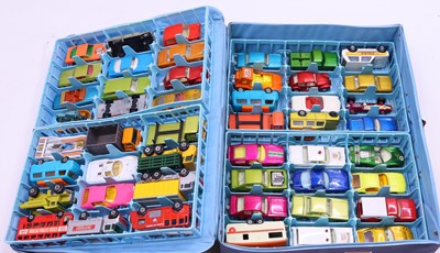 Lot 1477 - Matchbox Carry Case containing 48 loose...