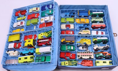 Lot 1470 - Matchbox Carry Case containing 48 loose and...