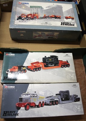 Lot 1503 - Three boxed Corgi Classic heavy haulage...