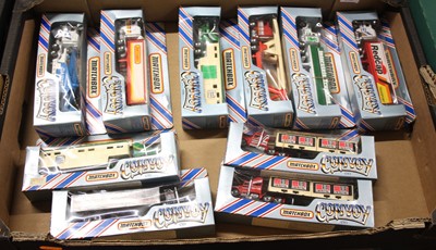 Lot 1504 - A tray of ten boxed Matchbox Convoy...