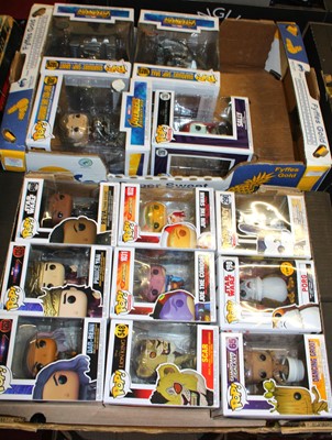 Lot 1508 - Two trays of Funko Pop vinyl action figures,...