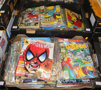 Lot 1510 - Two trays of mainly 1990s Marvel and DC Comics...