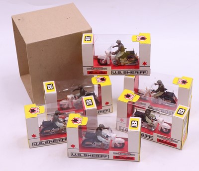 Lot 1786 - Britains Tradebox for 6 No.9692 US Sheriff...