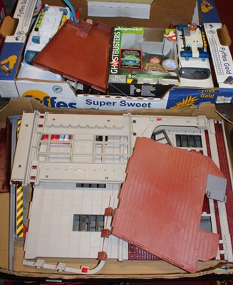 Lot 1519 - Four boxes of TV related collectables and...