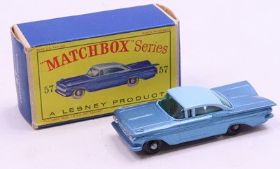 Lot 1445 - Matchbox No.57 Chevrolet Impala in metallic...