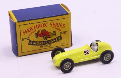 Lot 1446 - Matchbox No.52 Maseratti 4CLT Racing car in...