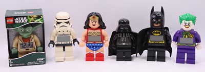Lot 1798 - Lego Collection of loose large figure clocks...