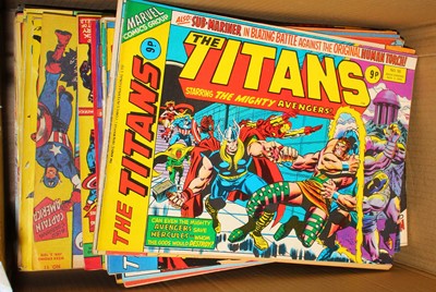 Lot 1566 - One box of Marvel The Titans 1970 comic books...