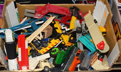 Lot 1572 - One tray of mixed playworn Corgi, Ertl, Siku...