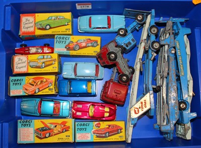 Lot 1578 - A quantity of mixed playworn and boxed Corgi...