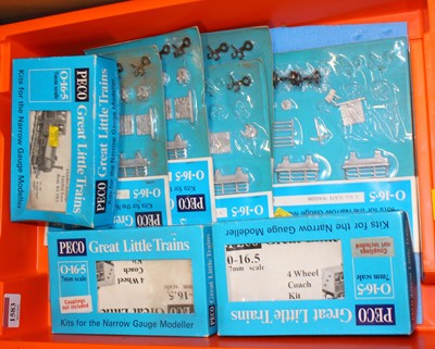 Lot 1583 - A quantity of Peco 0-16.5 (7mm) scale white...