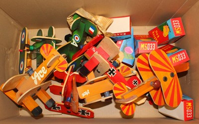 Lot 1587 - One box containing wooden novelty children's...