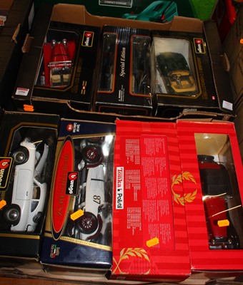 Lot 1590 - A collection of seven various boxed Burago and...