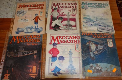 Lot 1594 - A quantity of early Meccano magazines dating...