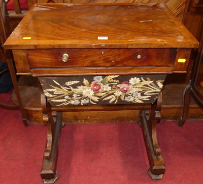 Lot 1108 - An early Victorian mahogany work table, having...
