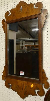 Lot 1119 - An oak and burr oak framed fret-cut...