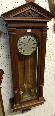 Lot 1120 - A circa 1900 architectural oak droptrunk wall...