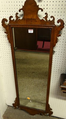 Lot 1122 - A circa 1900 walnut framed fret-cut...